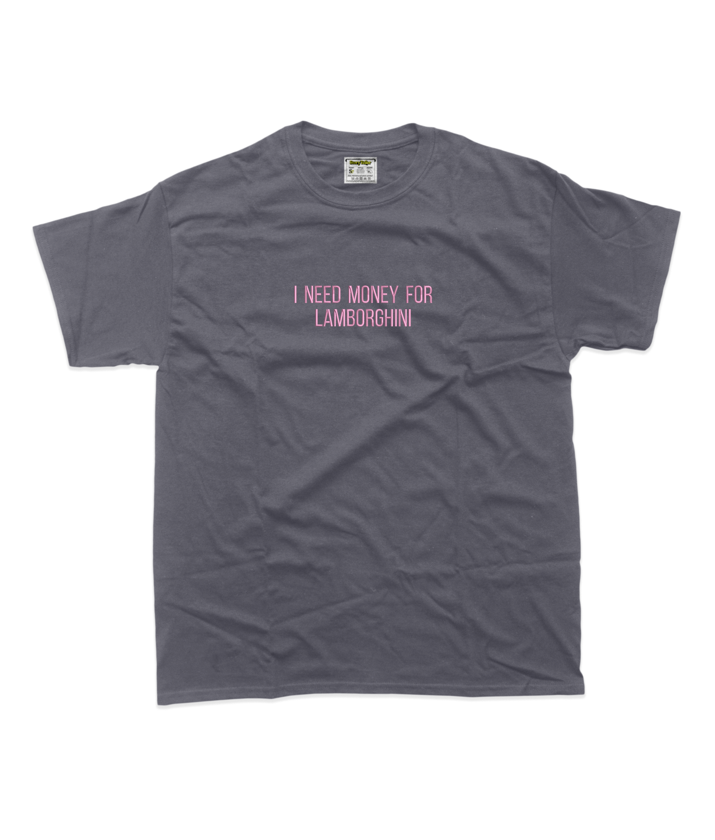 Чоловіча футболка з вишивкою 20х20 см - I need money for Lamborghini