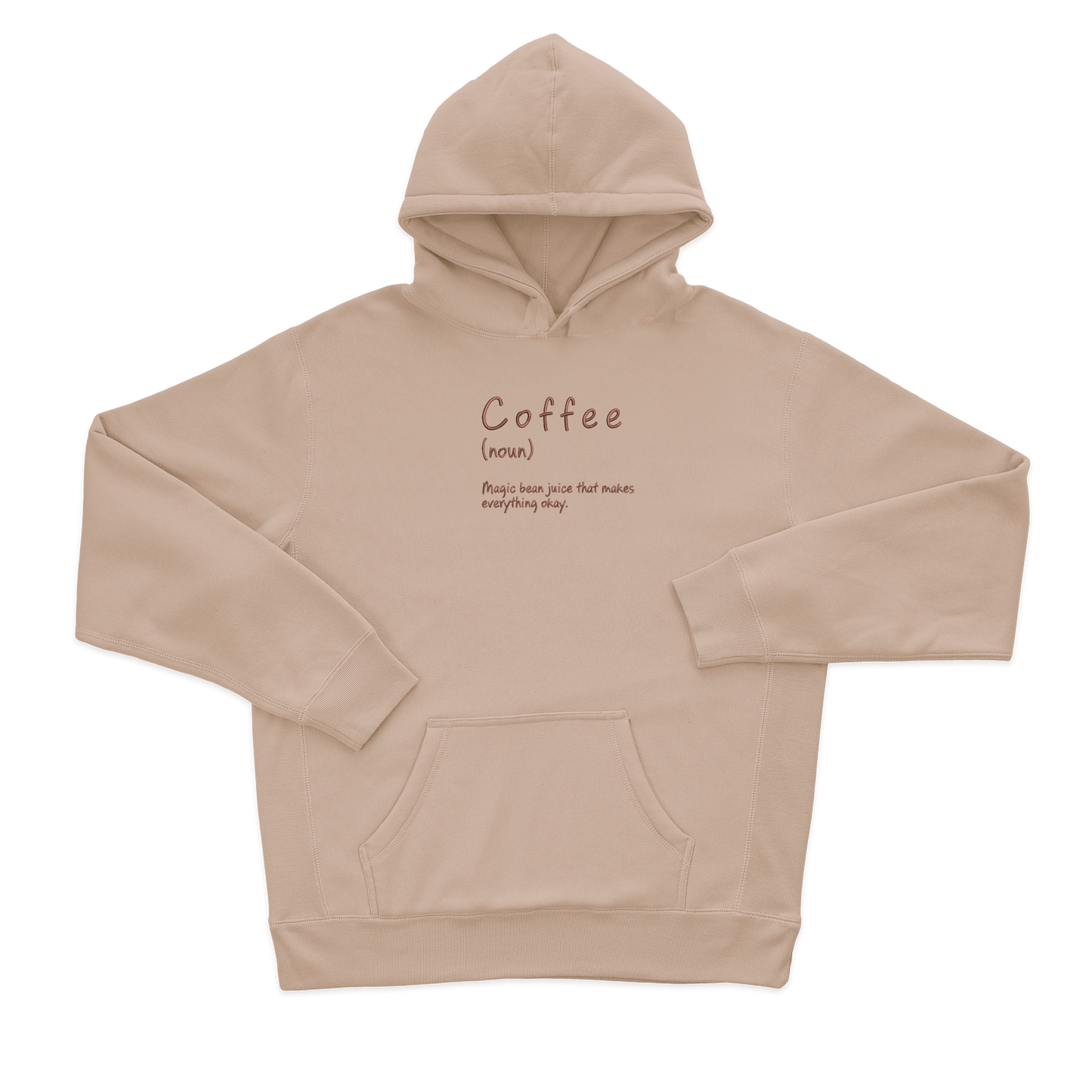 Дитячий худі з вишивкою 20х20 см - Coffee