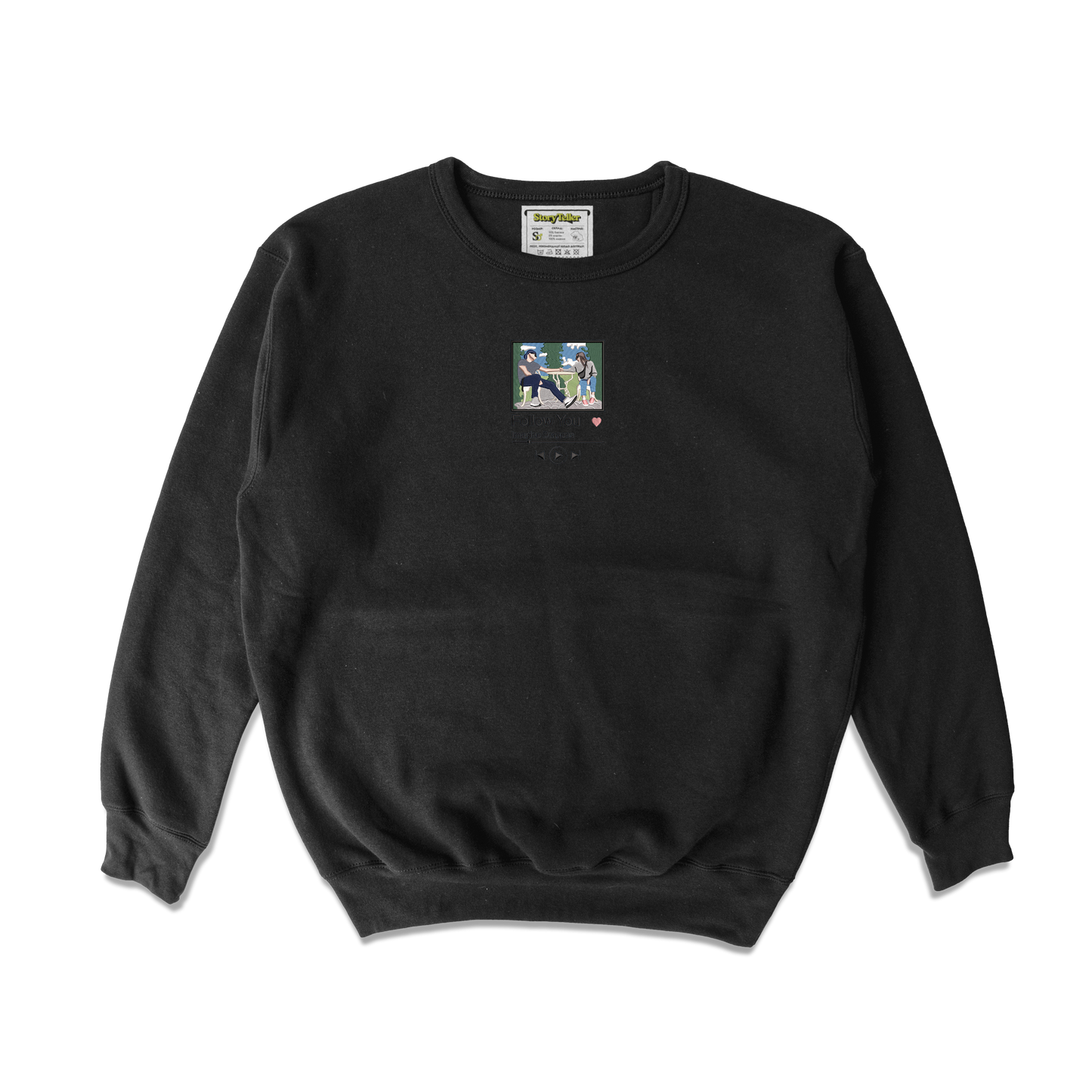 Чоловічий світшот з вишивкою 15х15 см - Плеєр з вашим фото