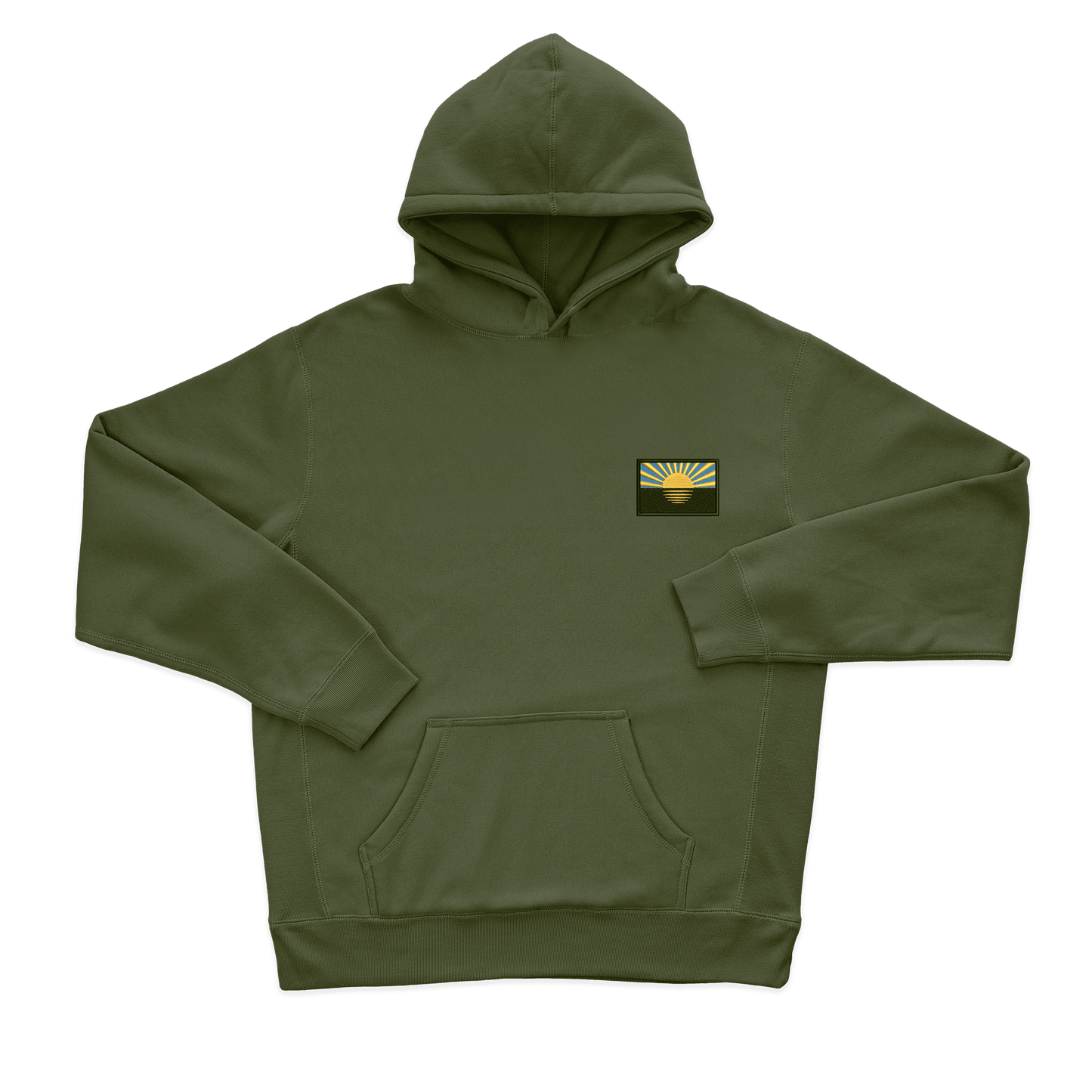 Дитячий худі з вишивкою 10х10 см - Прапор Донеччини