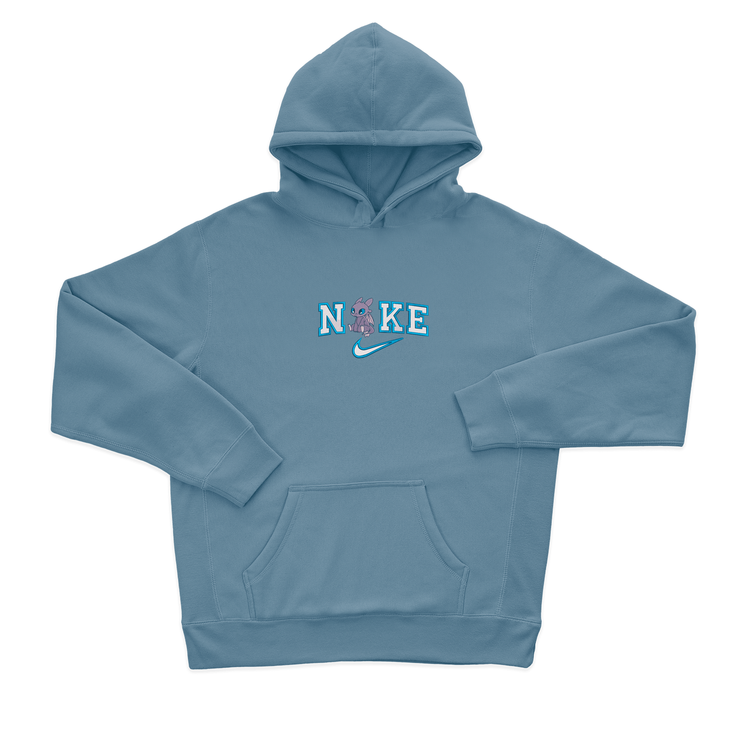 Дитячий худі з вишивкою 20х20 см - Найк з білим драконом