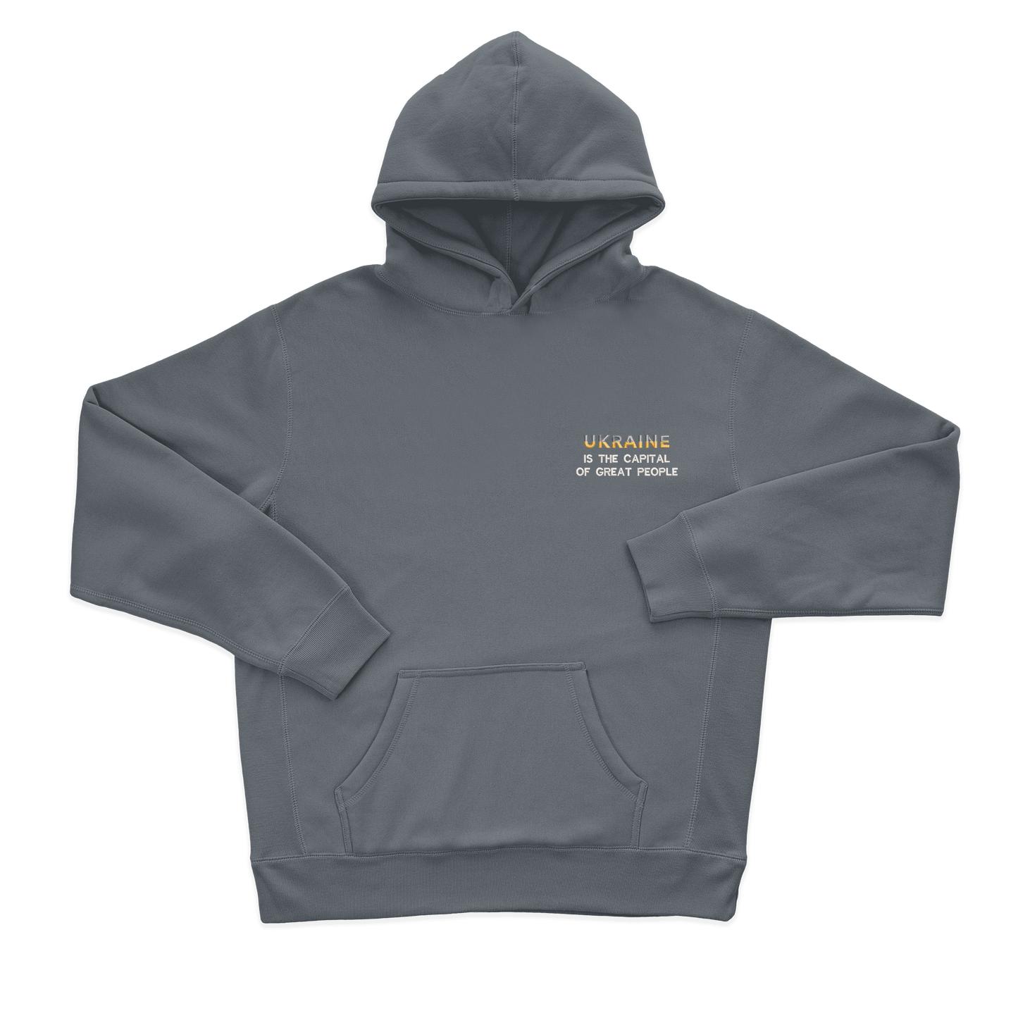 Дитячий худі з вишивкою 10х10 см - Ukraine is the capital