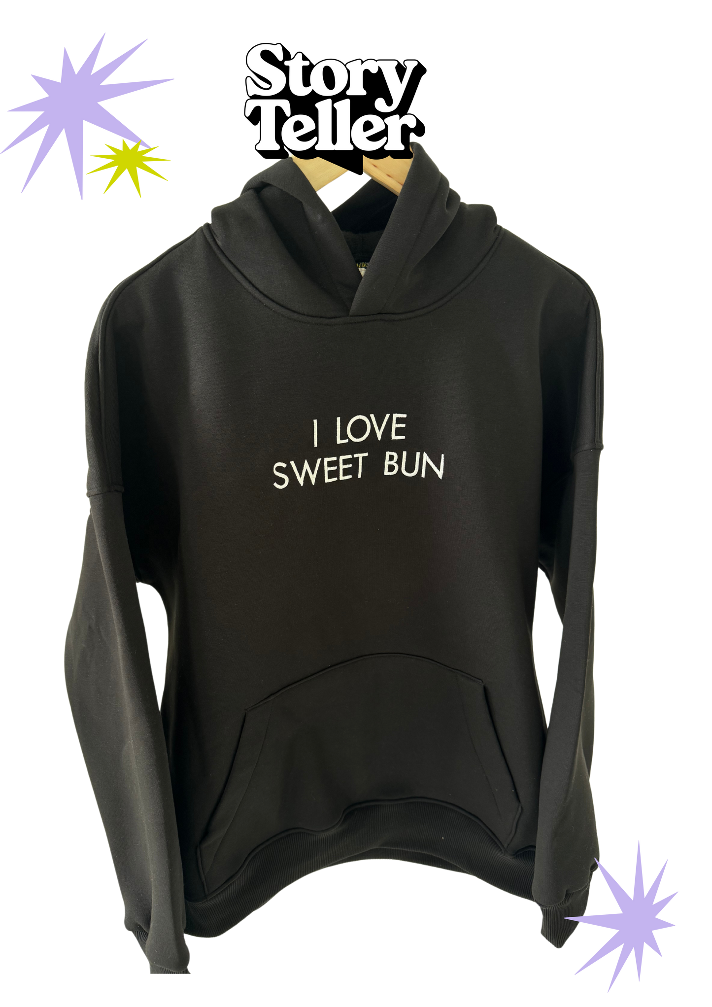 Чоловічий худі - I LOVE SWEET BUN