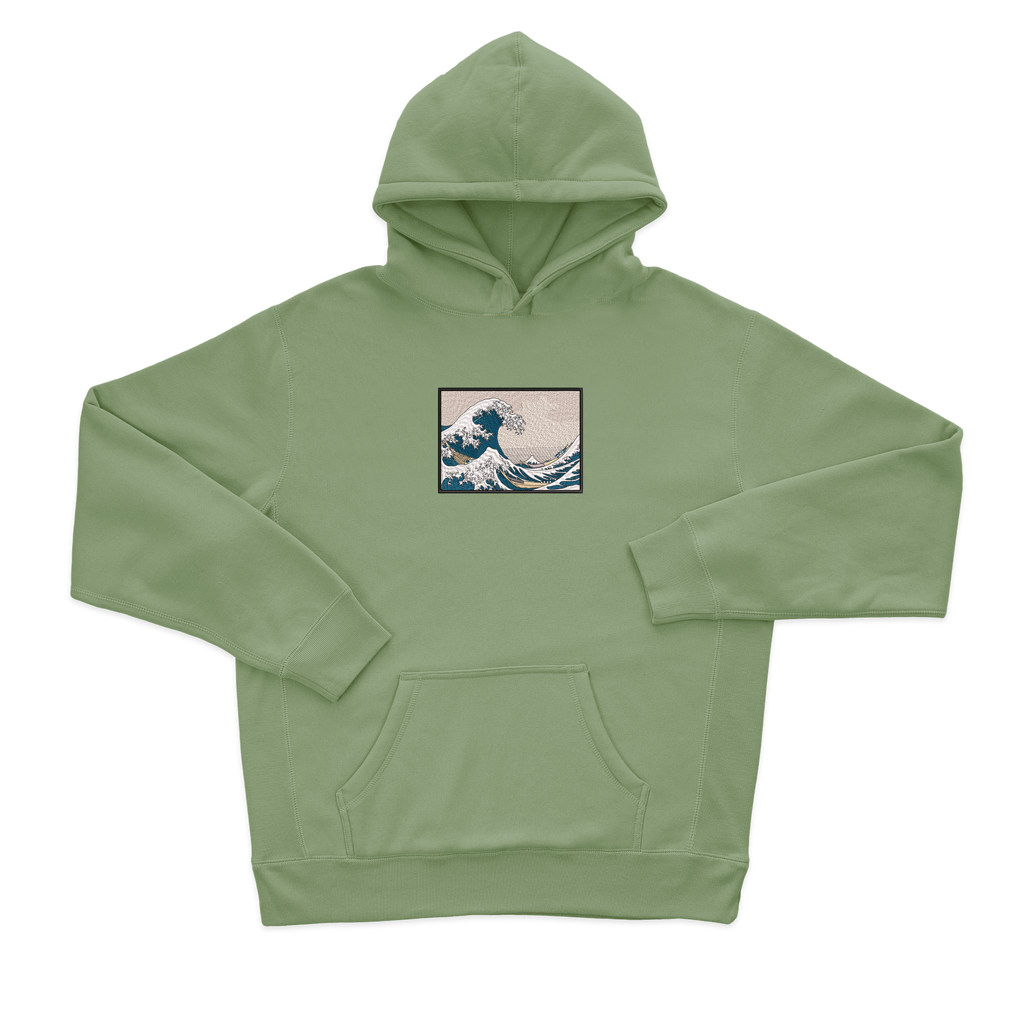 Дитячий худі з вишивкою 20х20 см - Велика хвиля в Канаґаві