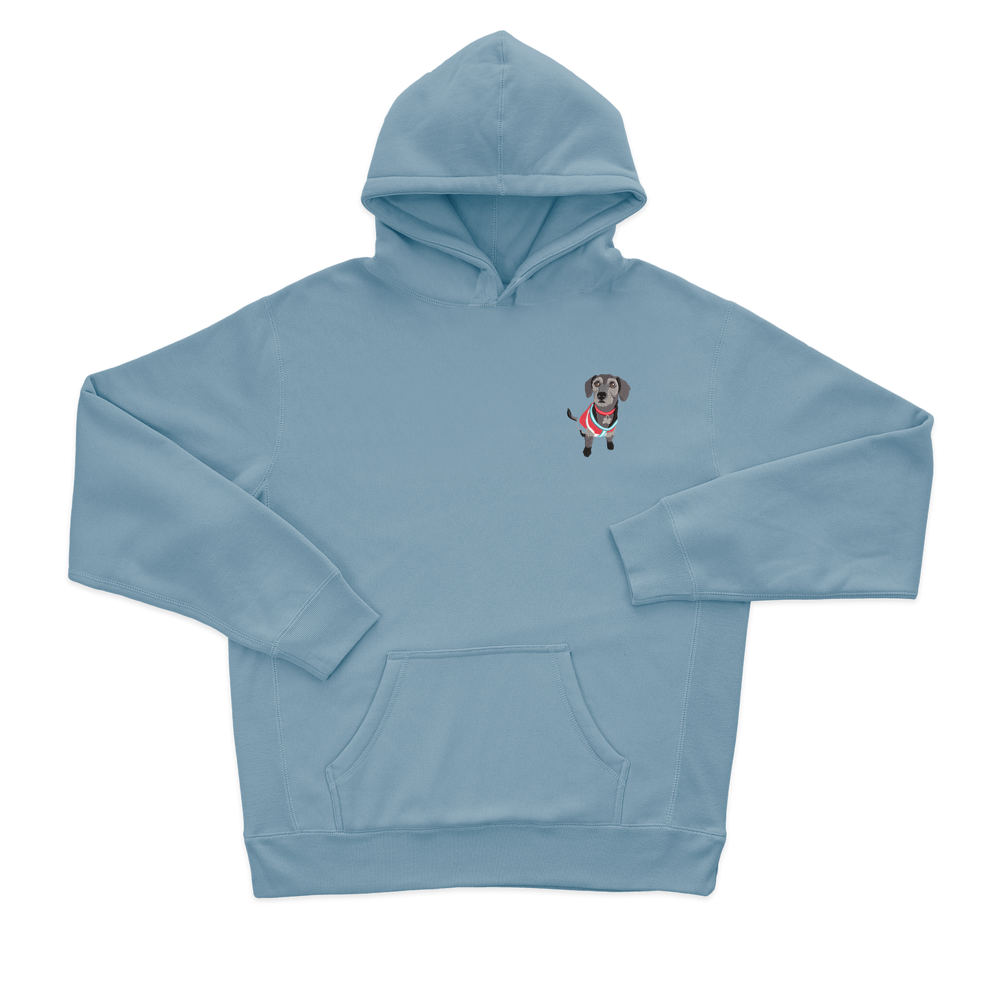 Жіночий худі з фотовишивкою собачок