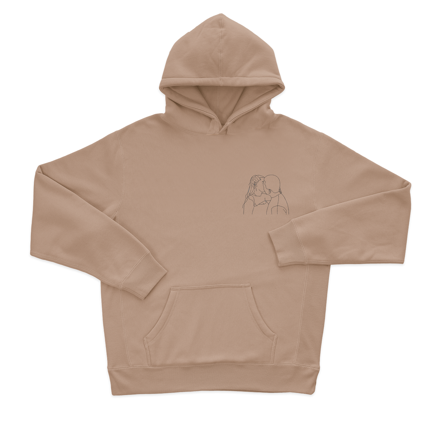 Дитячий худі з фотовишивкою, контурний стиль