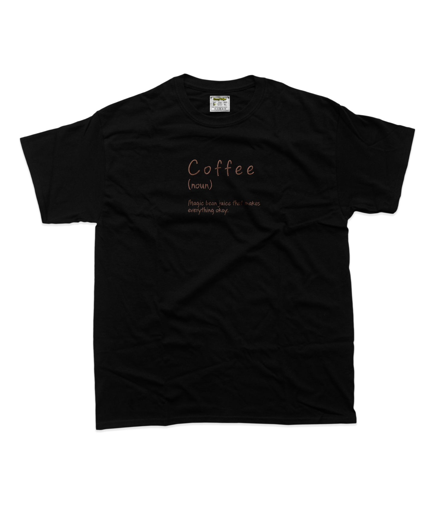 Жіноча футболка з вишивкою 20х20 см - Coffee