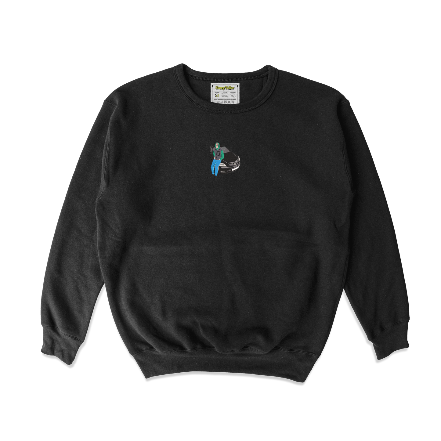 Жіночий світшот з фотовишивкою машин