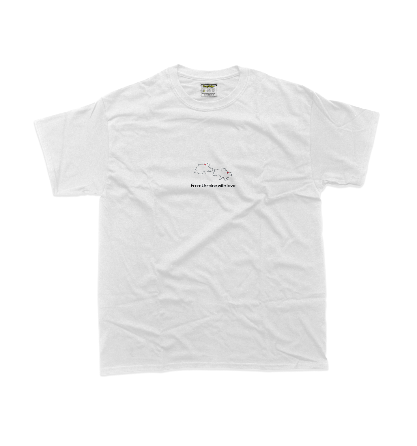 Жіноча футболка з вишивкою 15х15 - From Ukraine with love