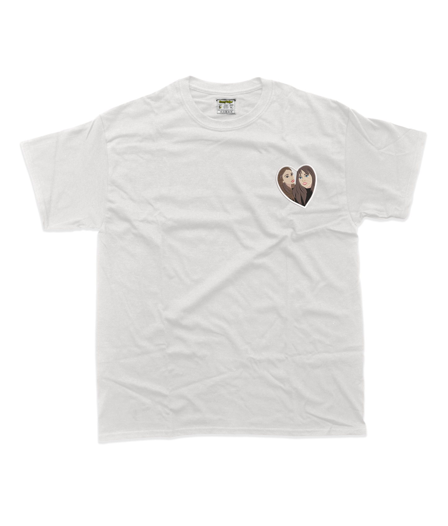 Дитяча футболка з фотовишивкою 10х10 - Подруги, стиль мультик