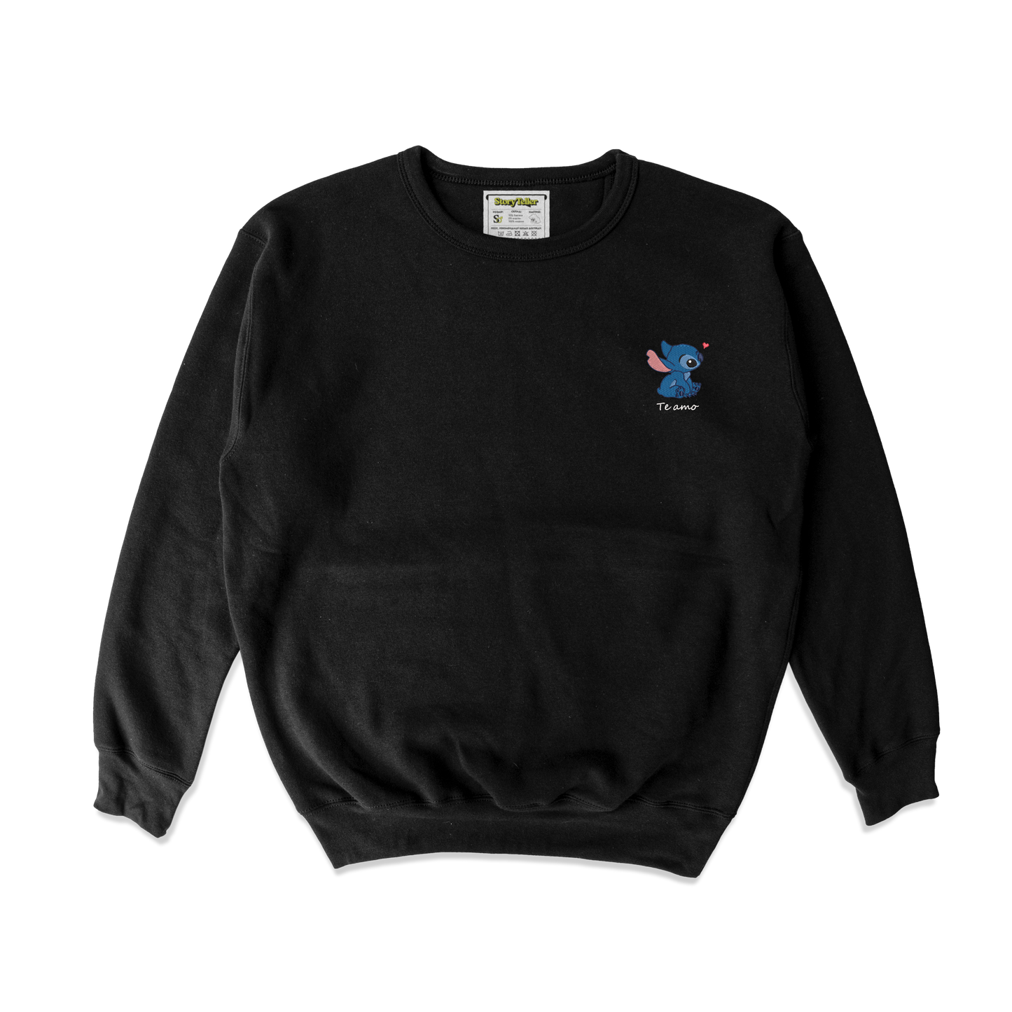 Чоловічий світшот з вишивкою 10х10 см - Стіч, Te Amo