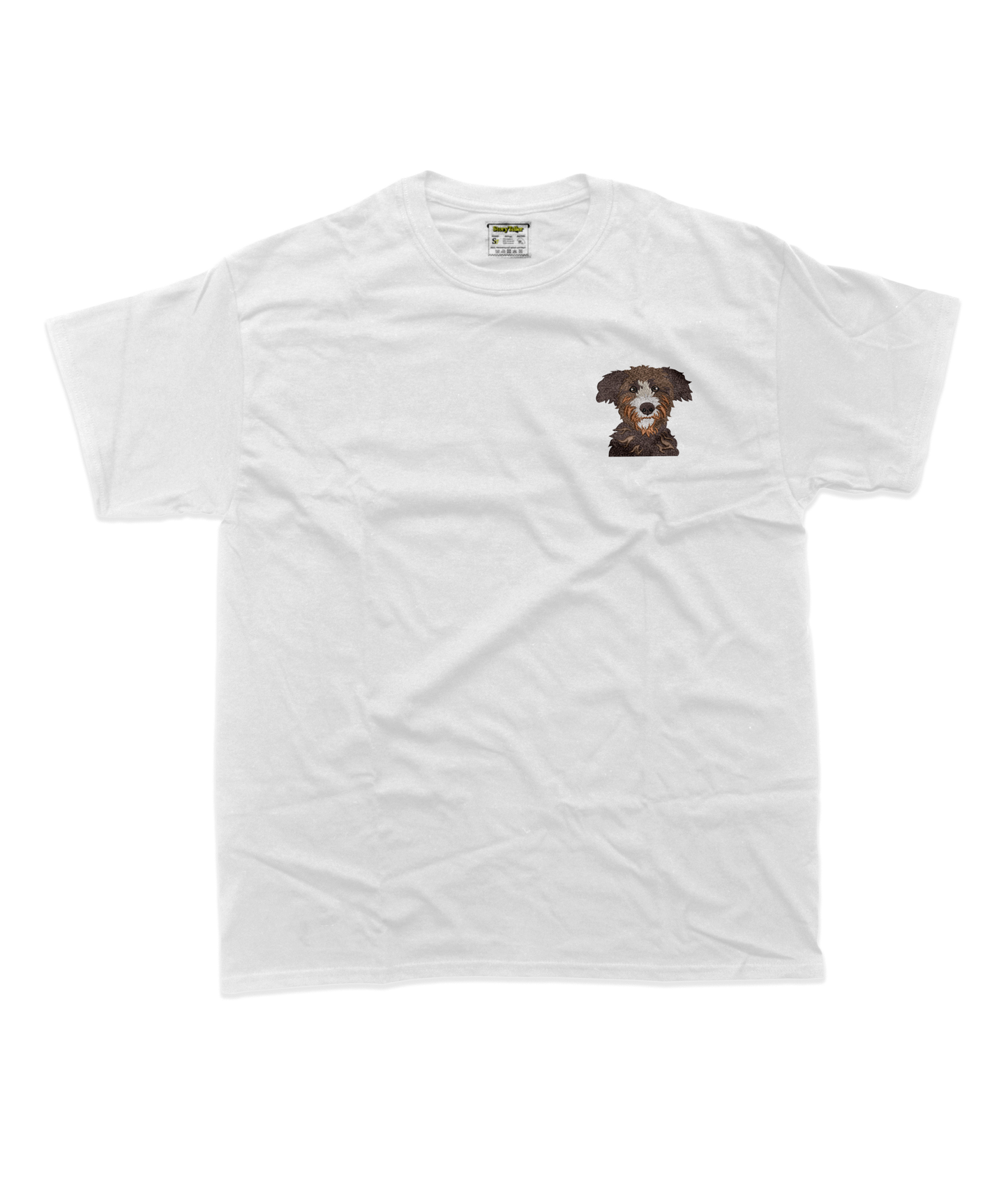 Жіноча футболка з фотовишивкою собачок