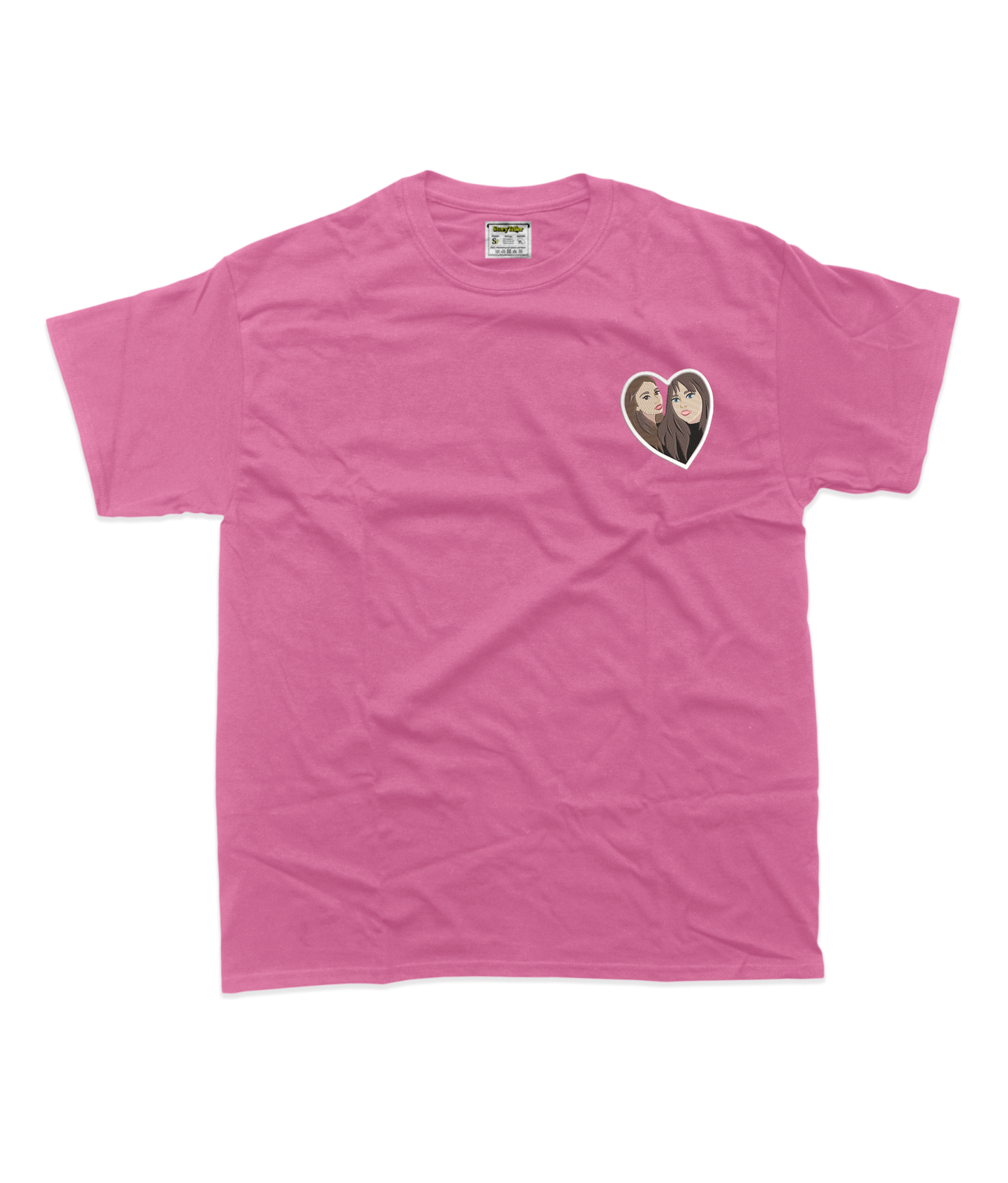 Жіноча футболка з фотовишивкою 10х10 - Подруги, стиль мультик