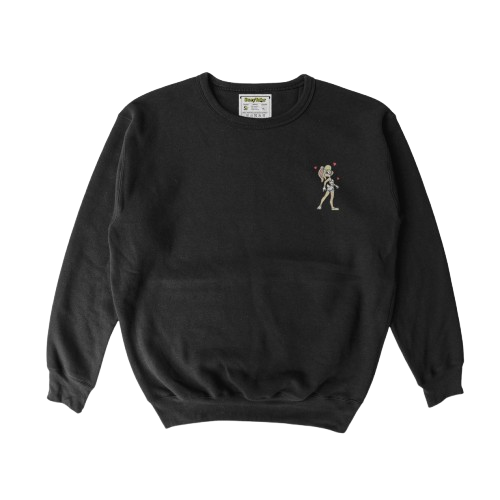 Дитячий світшот з вишивкою 10х10 см - Лола Банні з сердечками