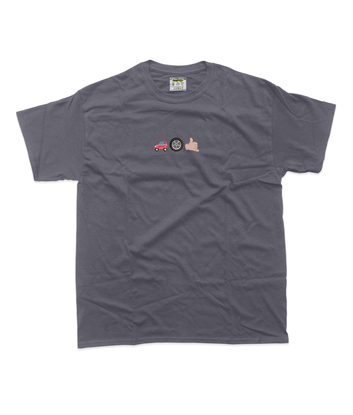 Чоловіча футболка з вишивкою 15х15 см - Емодзі