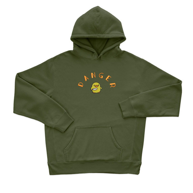 Жіночий худі з вишивкою 20х20 см - Danger з качкою