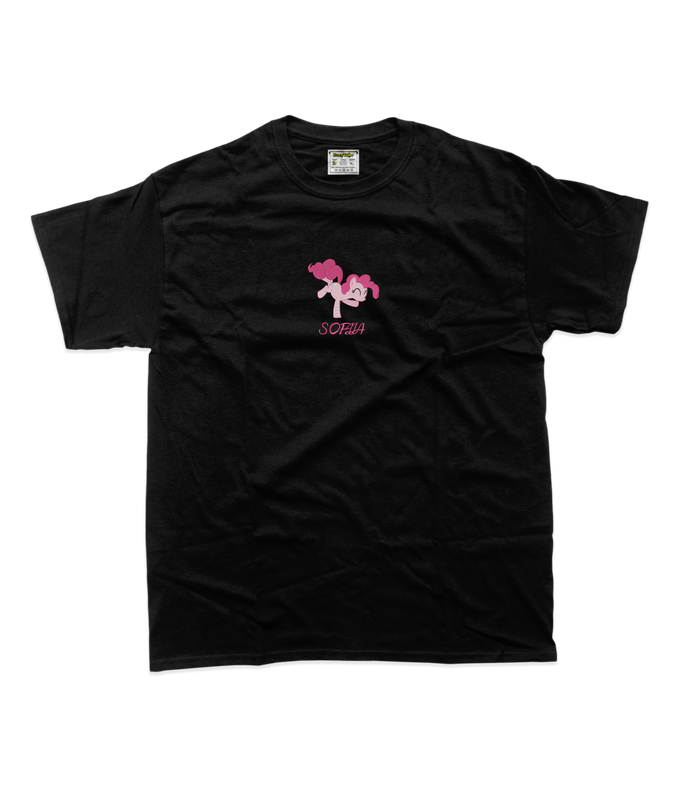 Чоловіча футболка з вишивкою 20х20 см - Пінкі Пай + Ім