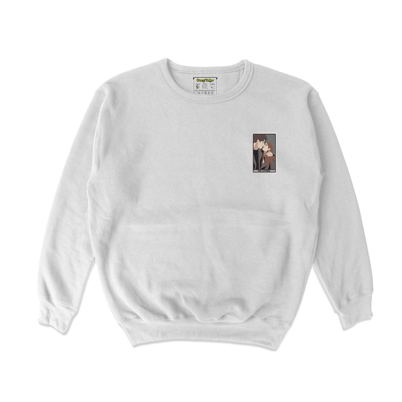 Чоловічий світшот з фотовишивкою, парні в стилі мультик