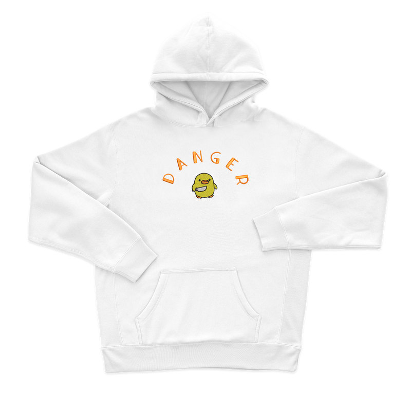 Дитячий худі з вишивкою 20х20 см - Danger з качкою