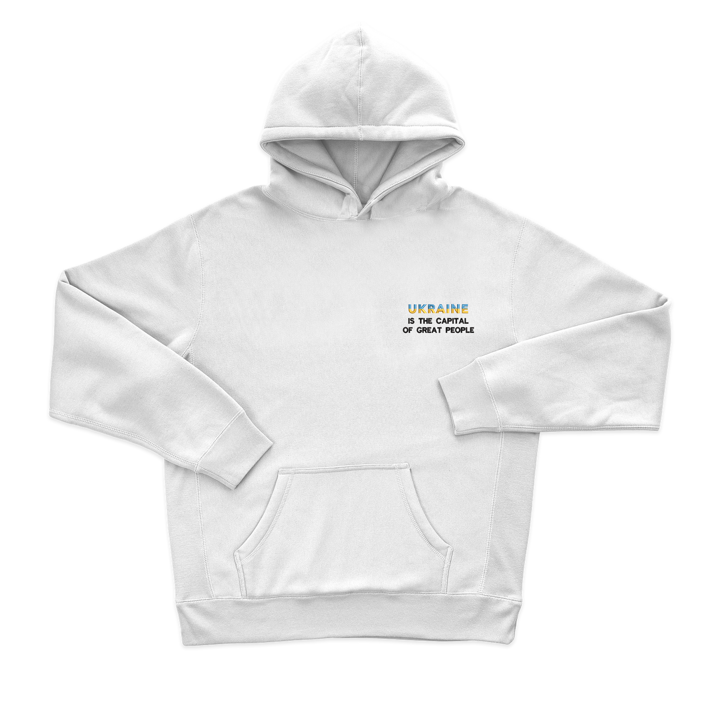 Жіночий худі з вишивкою 10х10 см - Ukraine is the capital