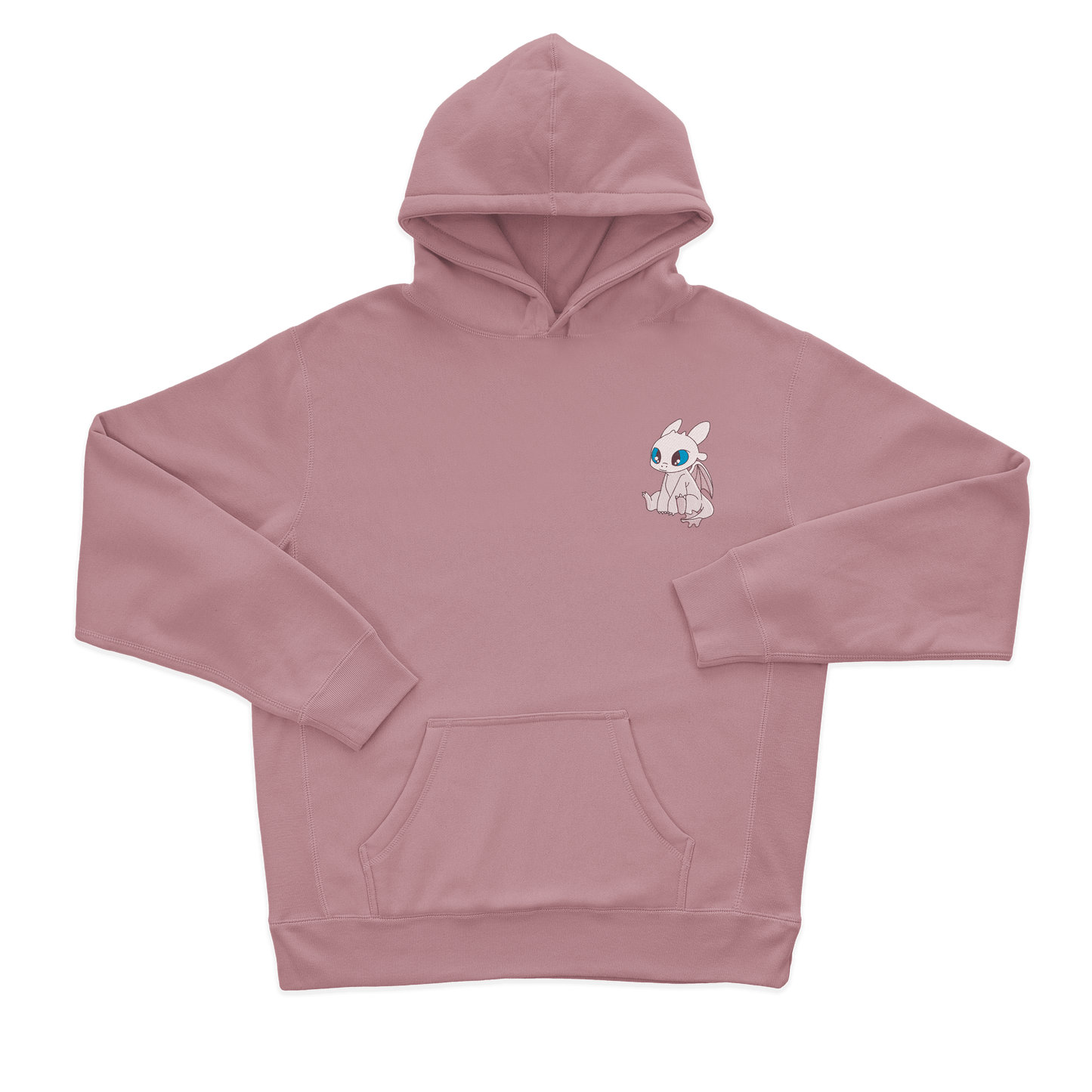 Дитяча футболка з вишивкою 10х10 см - Дракон білий