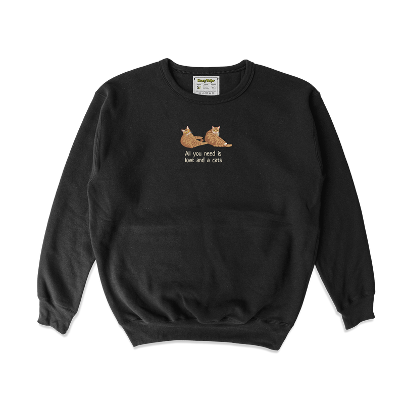 Чоловічий світшот з фотовишивкою 20х20 - Котики