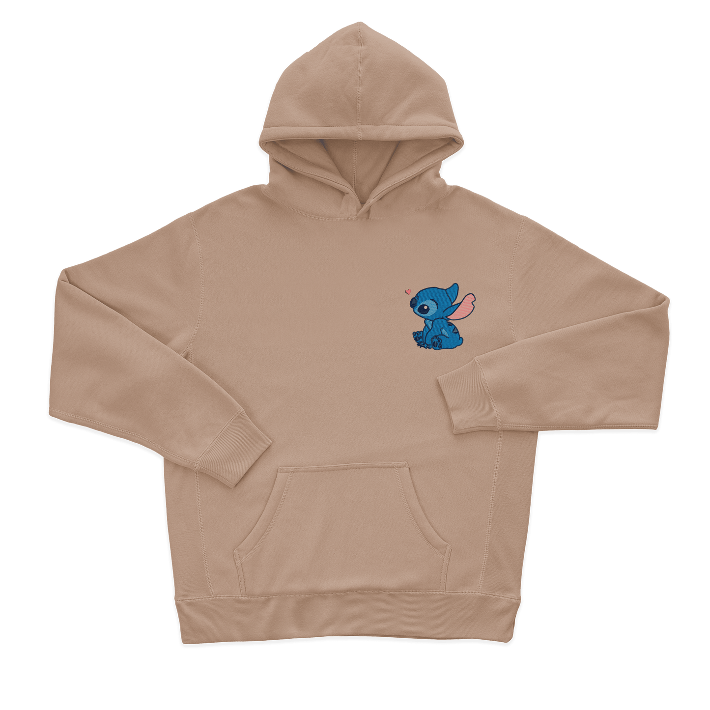 Дитяча футболка з вишивкою 10х10 см - Стіч дивиться вгору