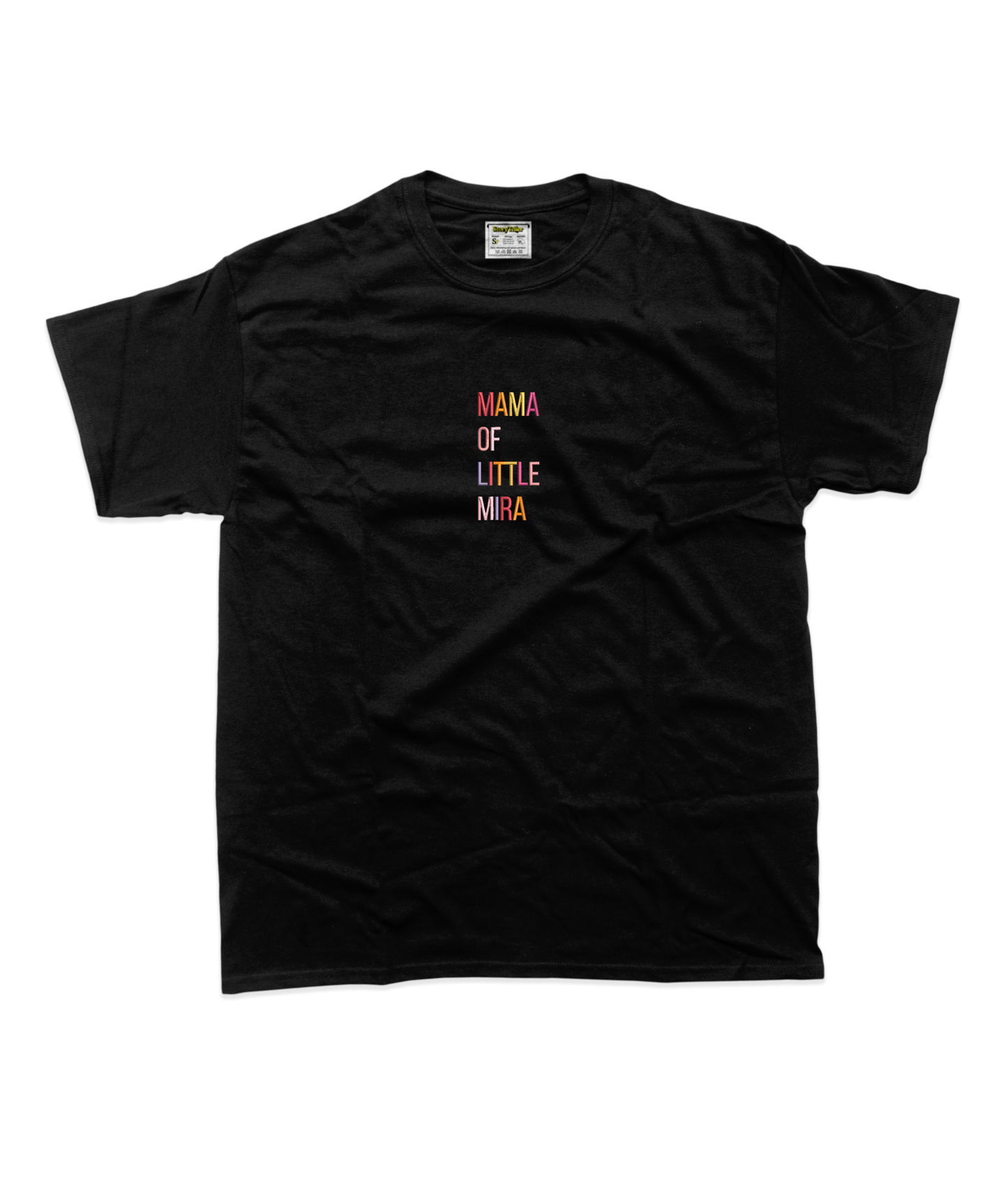 Дитяча футболка з вишивкою 20х20 см - Mama of little Mira