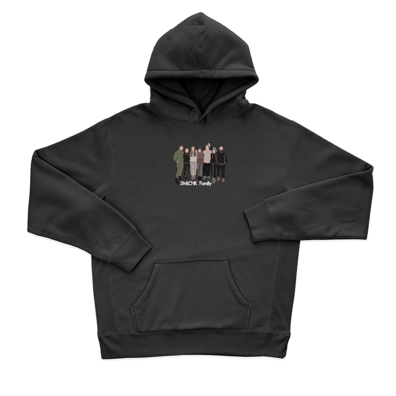 Жіночий худі з фотовишивкою 20х20 друзі, кольоровий стиль