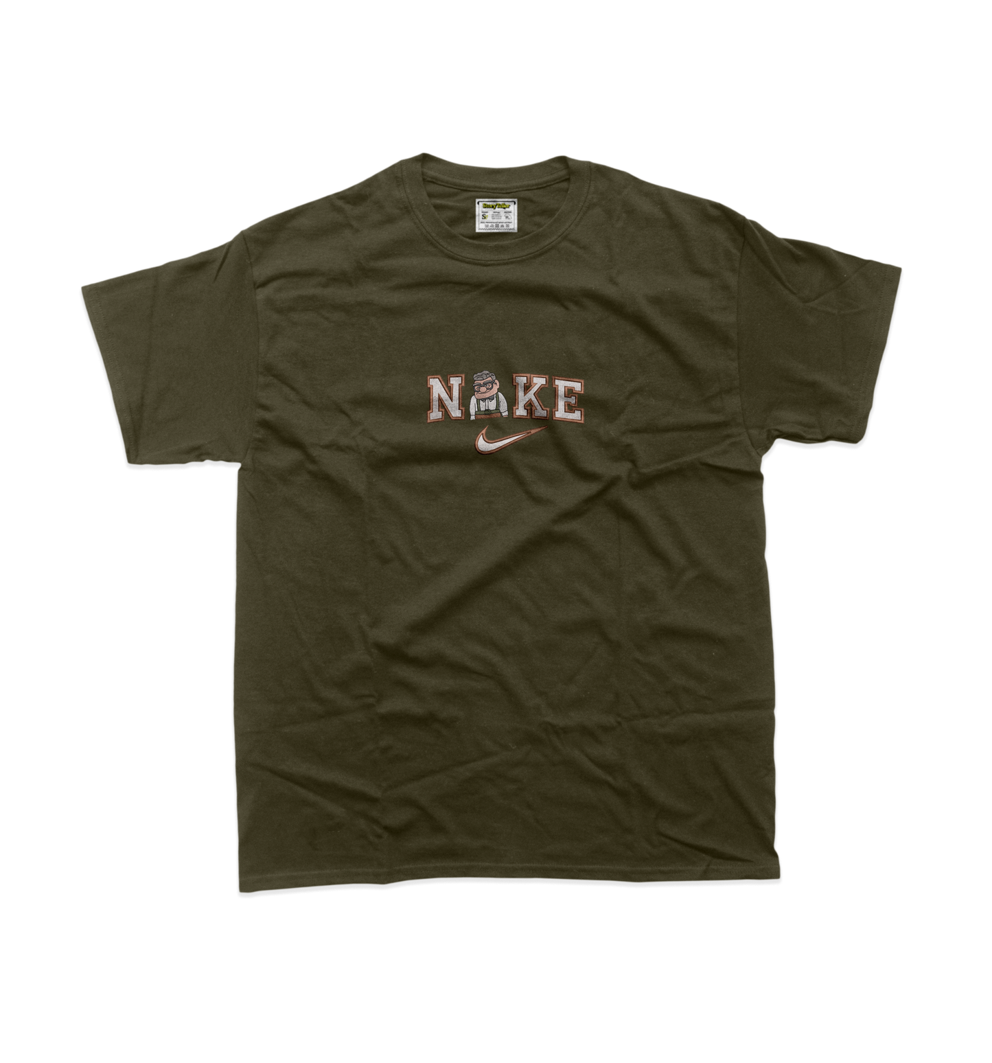 Чоловіча футболка з вишивкою 20х20 см - Найк дідусь