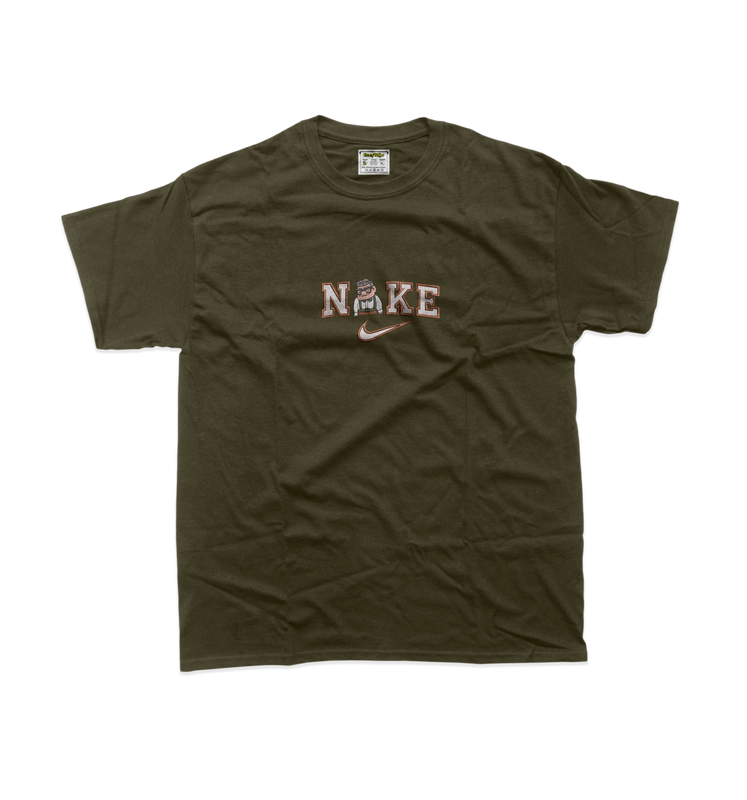 Жіноча футболка з вишивкою 20х20 см - Найк дідусь