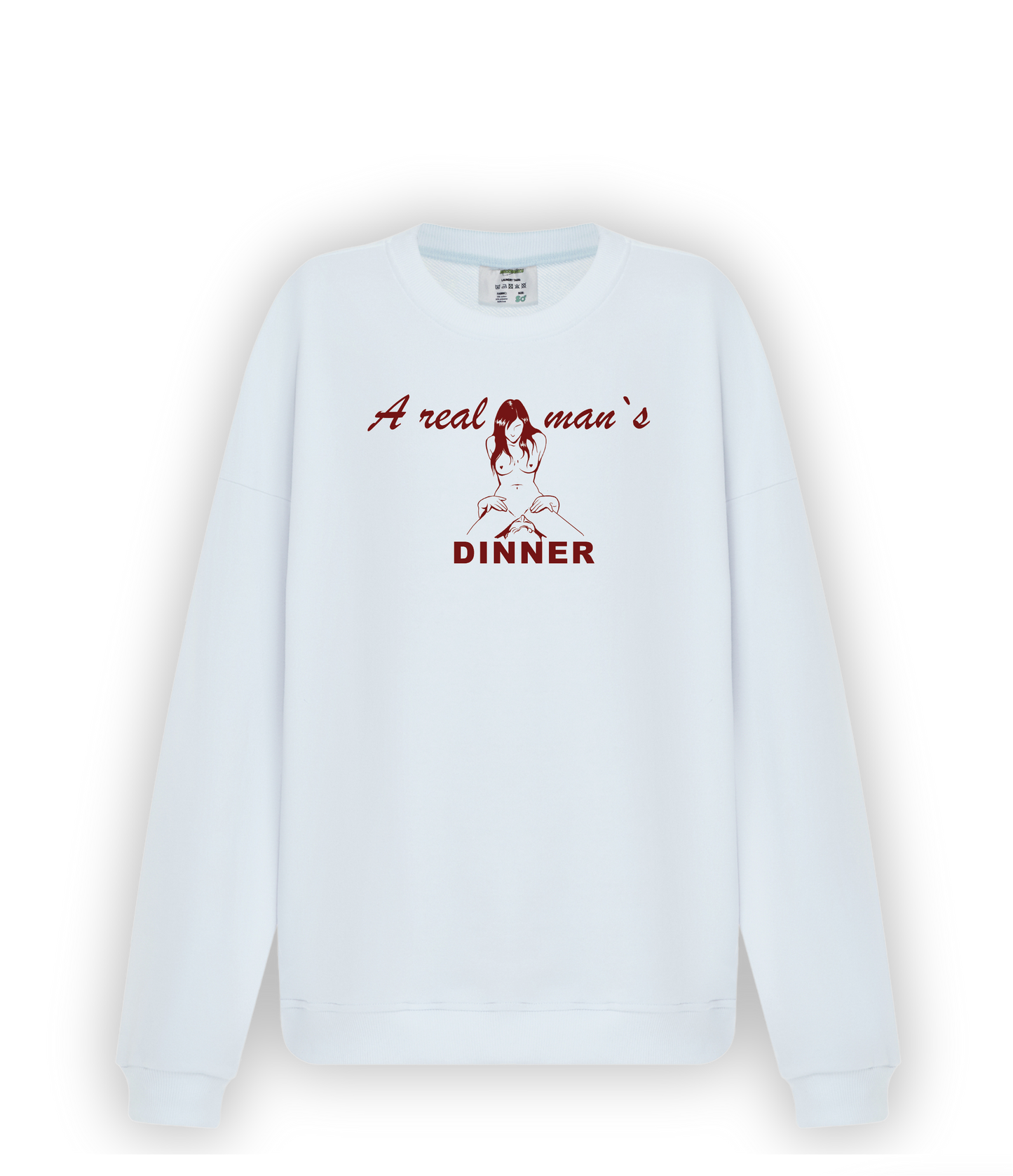 Чоловічий світшот з вишивкою - Real men`s dinner