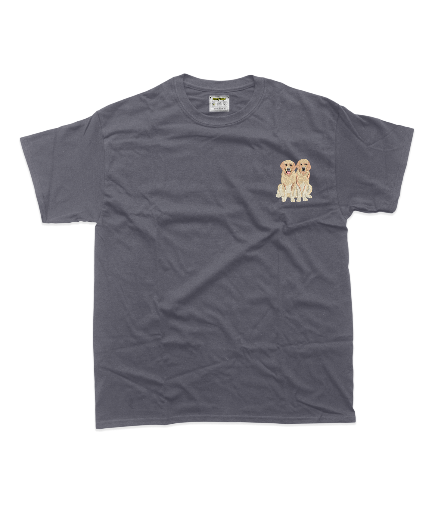 Чоловіча футболка з фотовишивкою собачок