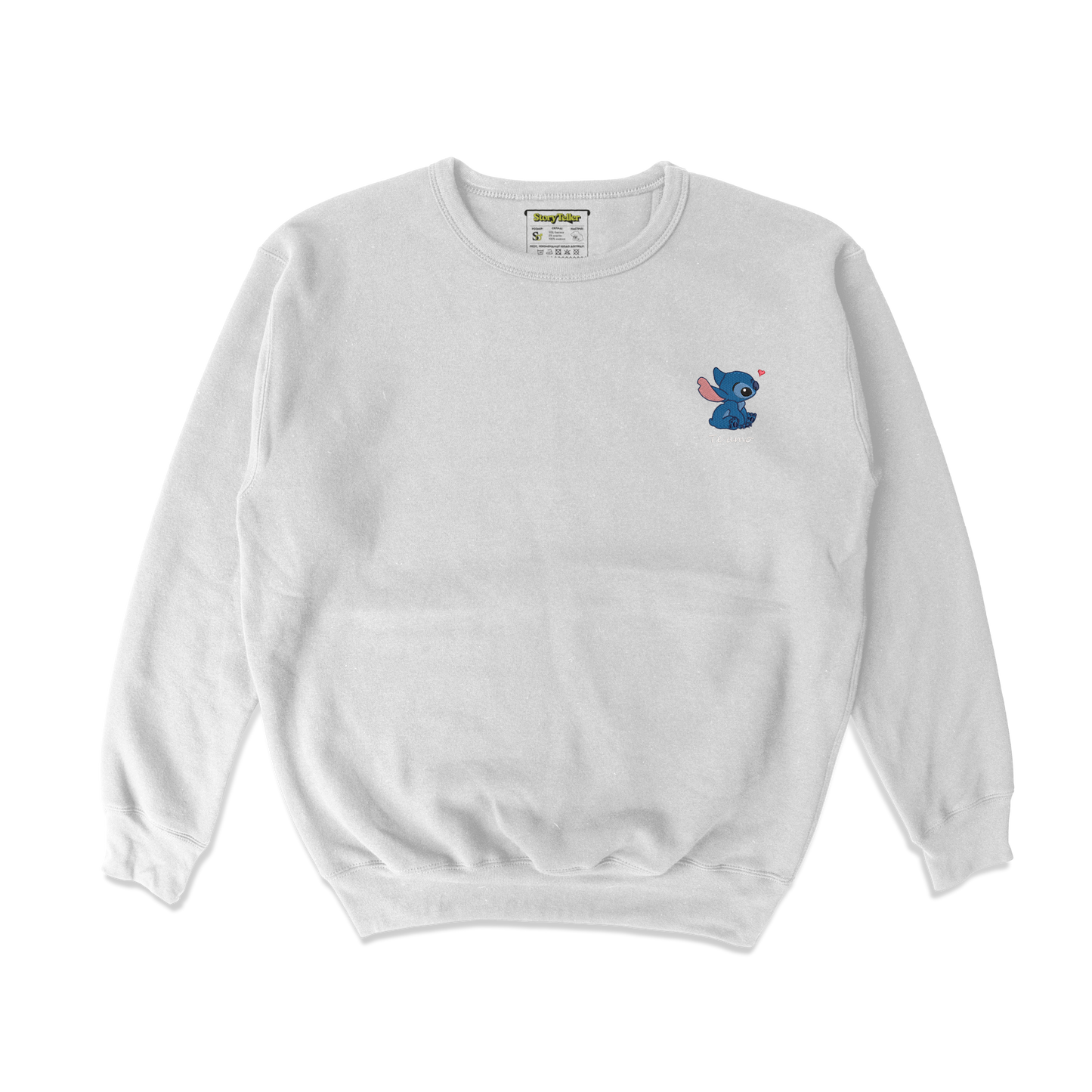 Чоловічий світшот з вишивкою 10х10 см - Стіч, Te Amo