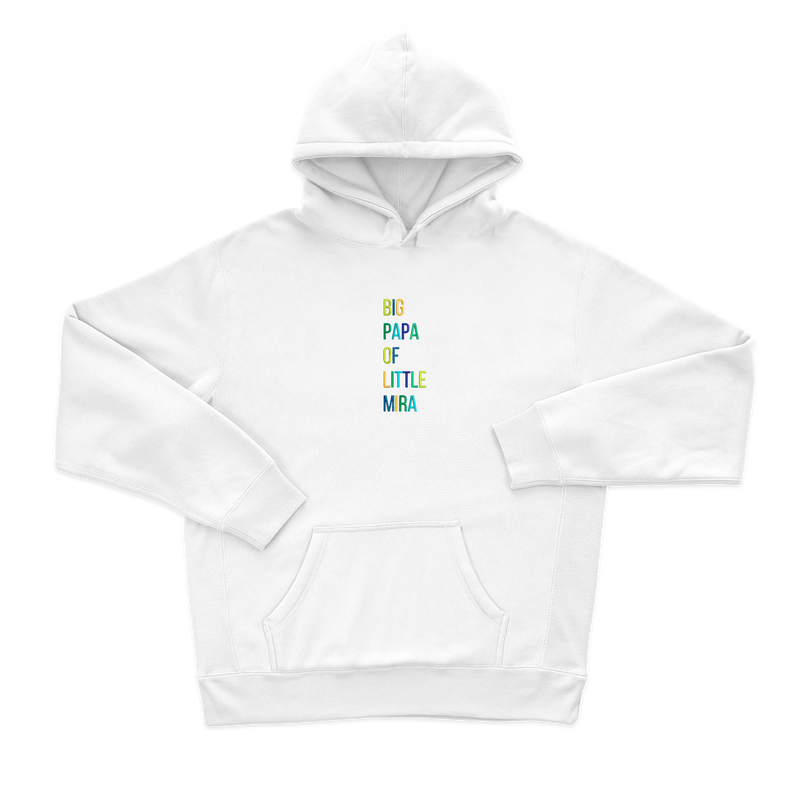 Дитячий худі з вишивкою 20х20 см - Big papa of little Mira