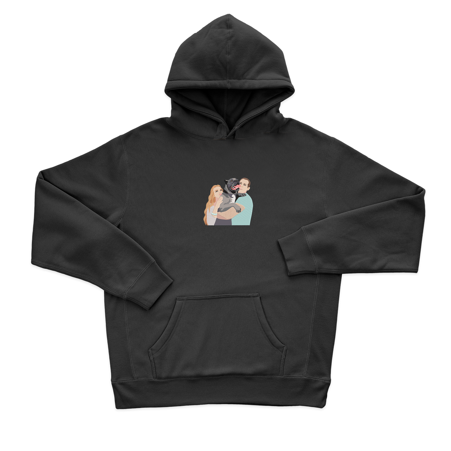 Жіночий худі з фотовишивкою 20х20, парні, стиль мультик