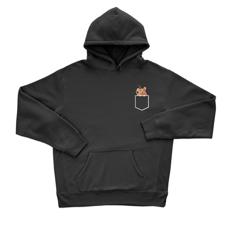 Дитячий худі з вишивкою 10х10 см - Миша в  кишені