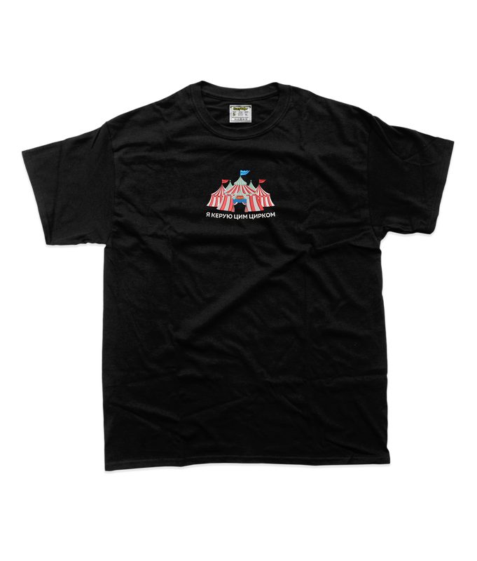 Дитяча футболка з вишивкою 20х20 см - Я керую цирком