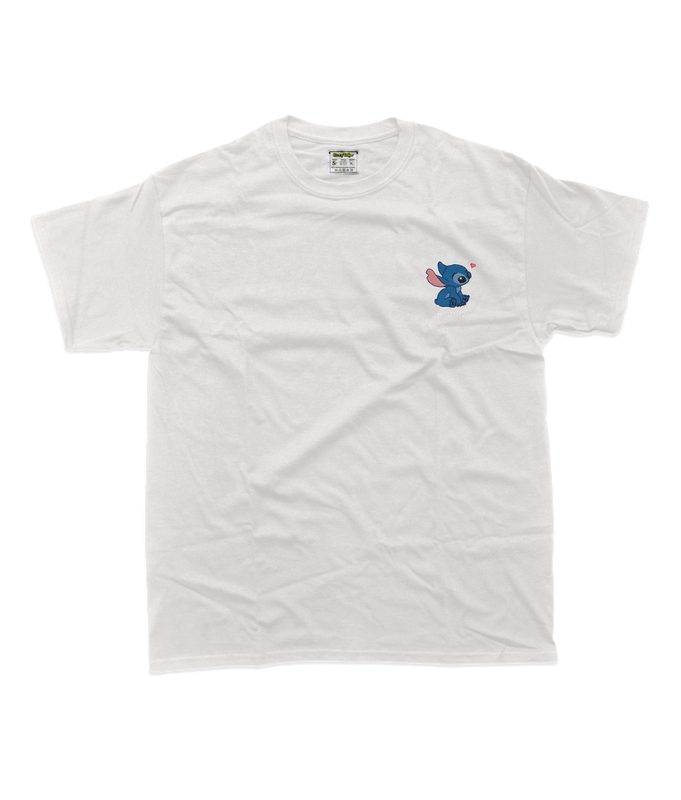 Дитяча футболка з вишивкою 10х10 см - Стіч, Te Amo