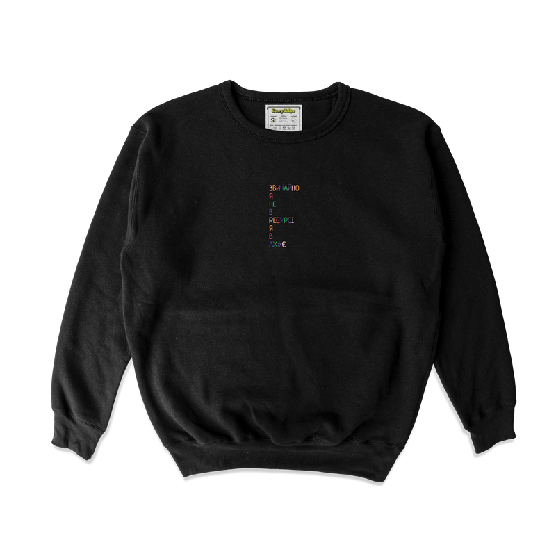 Дитячий світшот з вишивкою 20х20 см - Я не в ресурсі