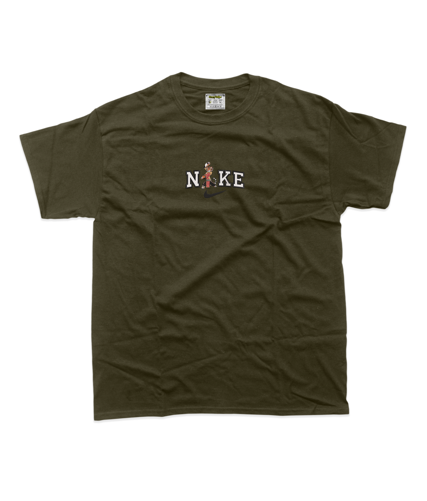 Чоловіча футболка з вишивкою 20х20 см - Найк Майстер Тигриця