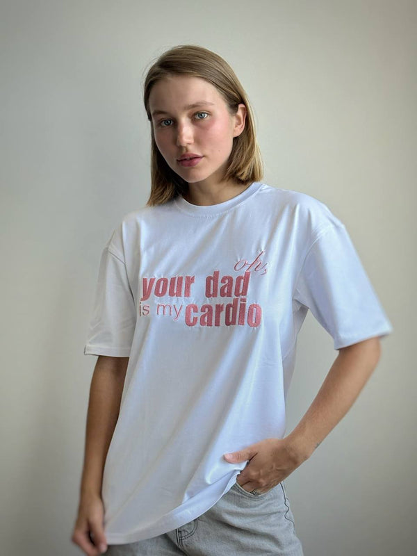 Чоловіча футболка з вишивкою - Cardio DAD