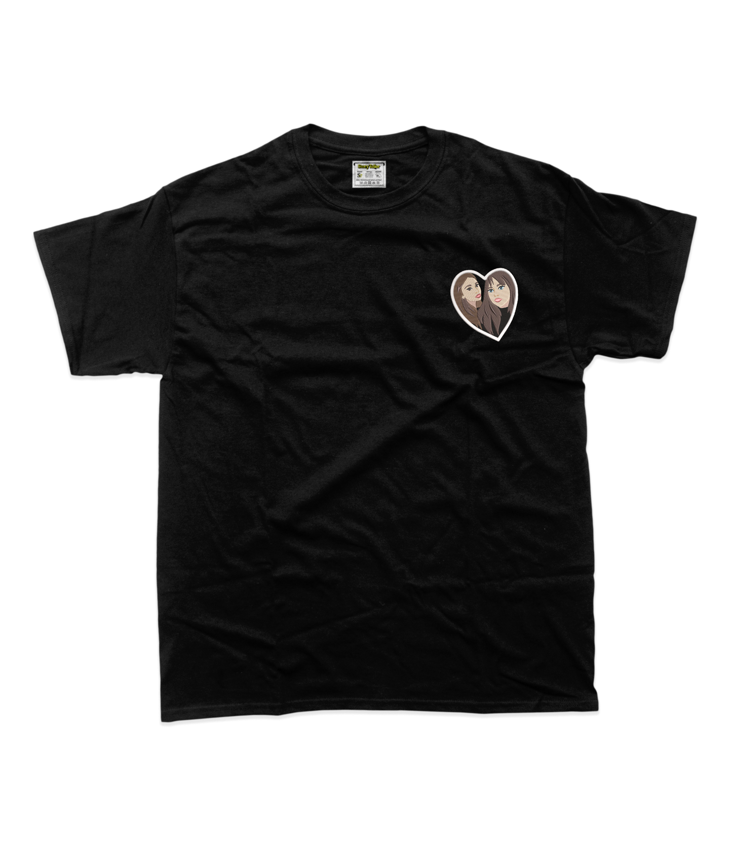 Чоловіча футболка з фотовишивкою 10х10 - Подруги, стиль мультик