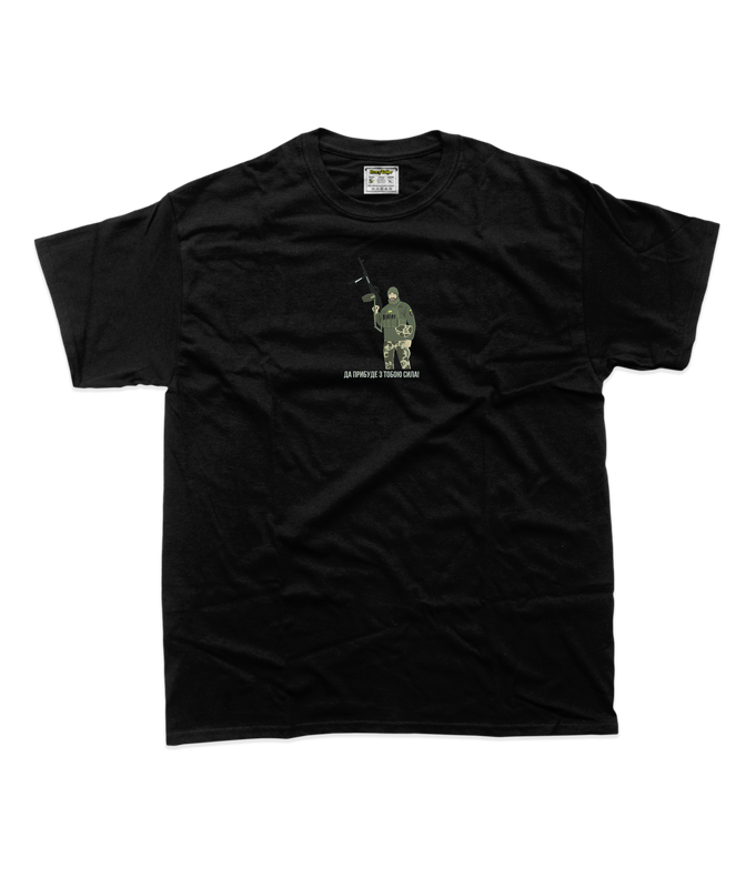 Дитяча футболка з вишивкою 20х20 см - Військові, кольоровий стиль