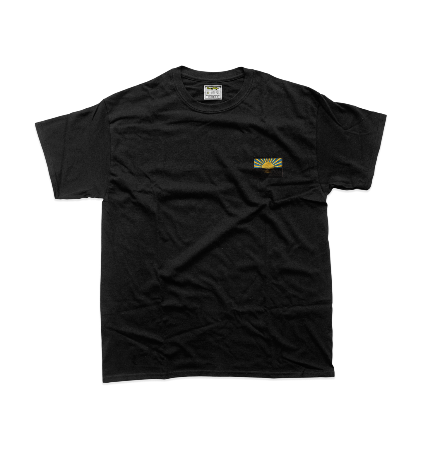 Чоловіча футболка з вишивкою 10х10 см - Прапор Донеччини