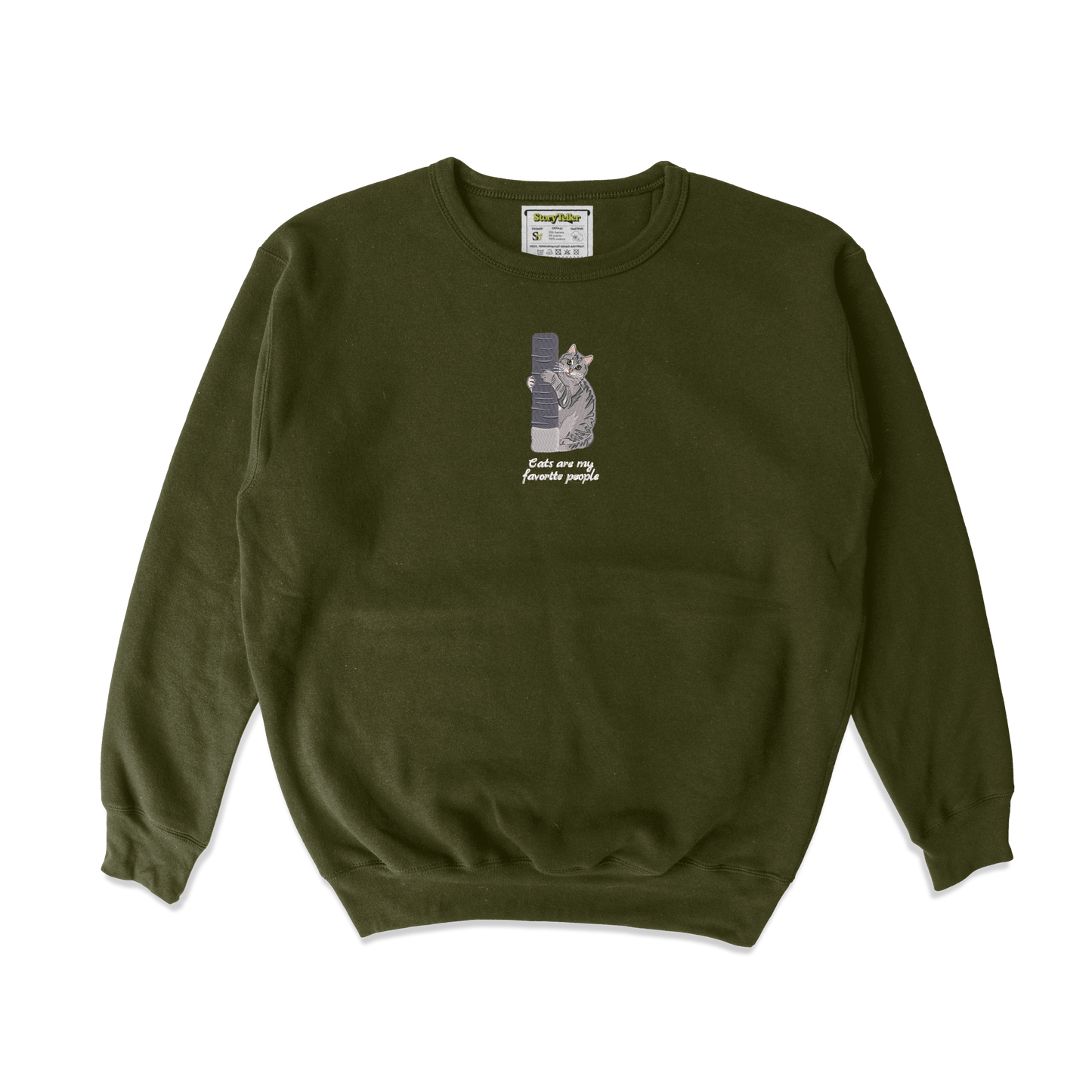 Чоловічий світшот з фотовишивкою 20х20 - Котики