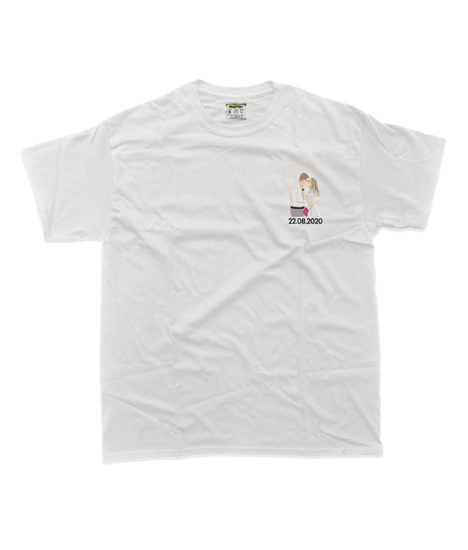 Дитяча футболка з фотовишивкою, парні, кольоровий стиль