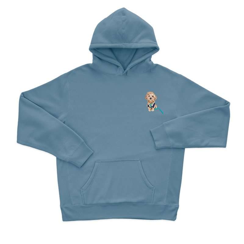 Жіночий худі з фотовишивкою собачок