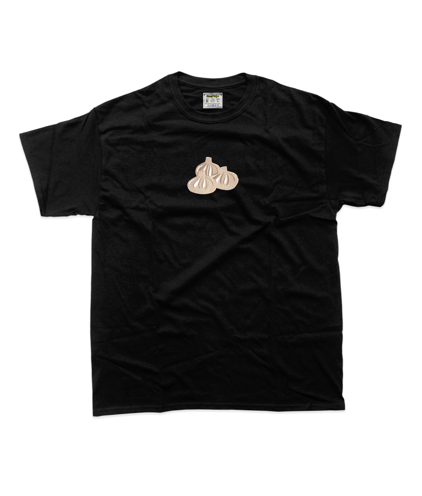 Дитяча футболка з вишивкою 20х20 см - Три хінкалі