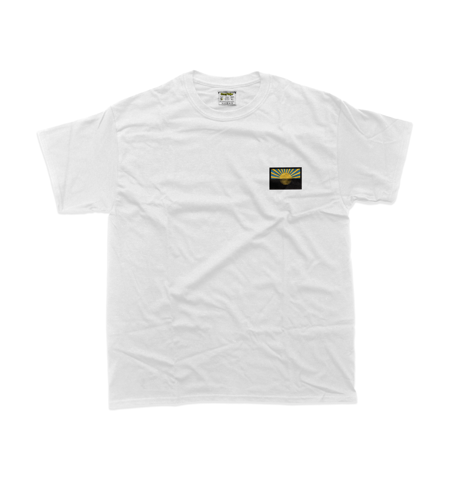 Чоловіча футболка з вишивкою 10х10 см - Прапор Донеччини